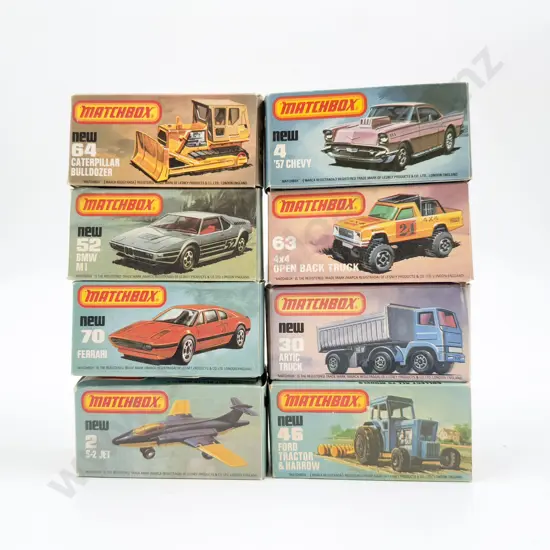 Eight Boxed Matchbox 1-75 Series Superfast Models