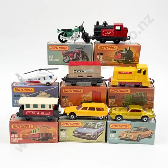 Eight Boxed Matchbox 1-75 Series Superfast Models