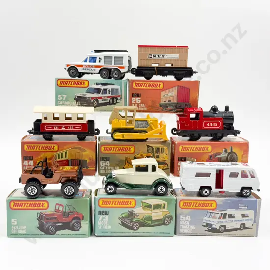 Matchbox Early Issue C1979 Boxed 64 54 43 5 57 73 44 25