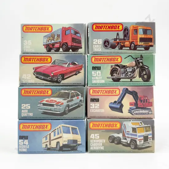 Matchbox Early Issue C1980's Boxed 54 50 45 26 42 25 32 35