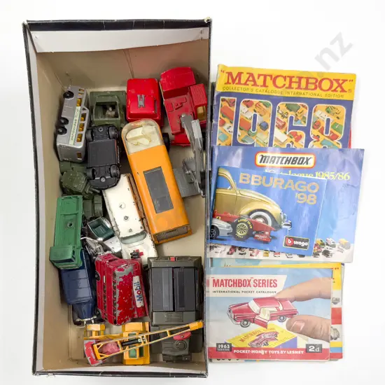 Small Collection Unboxed Various Manufacture Diecast Vehicles and Nine Pocket Catalogues
