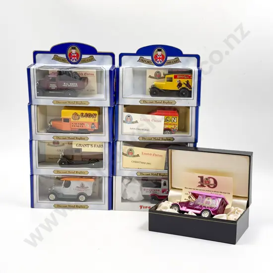 Oxford Diecast Eight Limited Edition Vintage Advertising Models and other