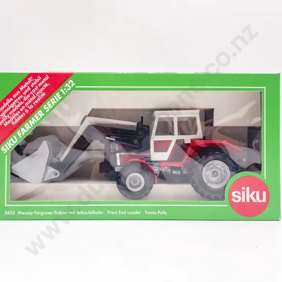 Boxed Siku Farmer Series 1:32 3453 Massey Ferguson Front End Loader