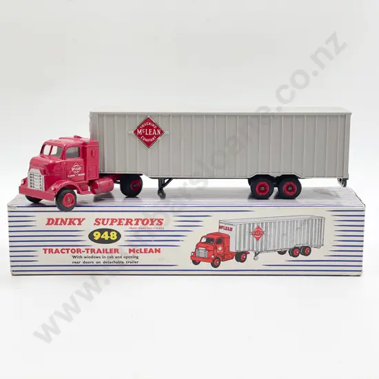 Dinky Boxed Super Toys 948 Tractor-Trailer McLean playworn