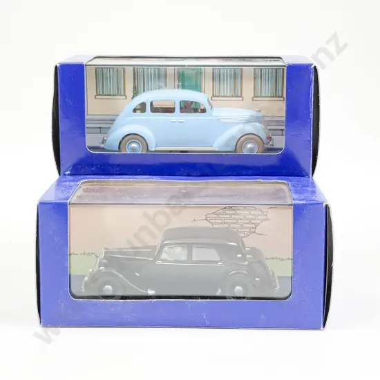 En Voiture TinTin Two Vehicle Models Le Taxi Ford and La Citroen 15/6