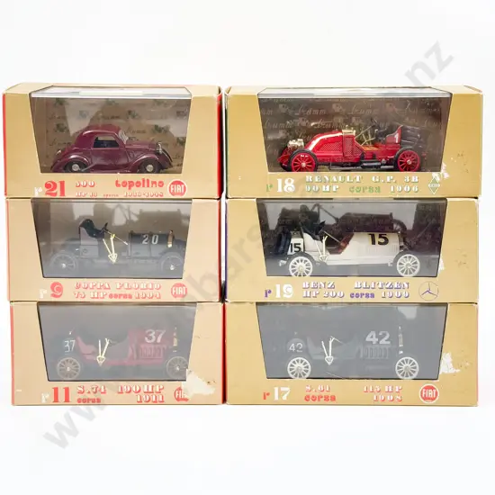 Six Boxed Brumm Vintage Car Models