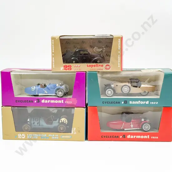 Five Boxed Brumm Vintage Car Models