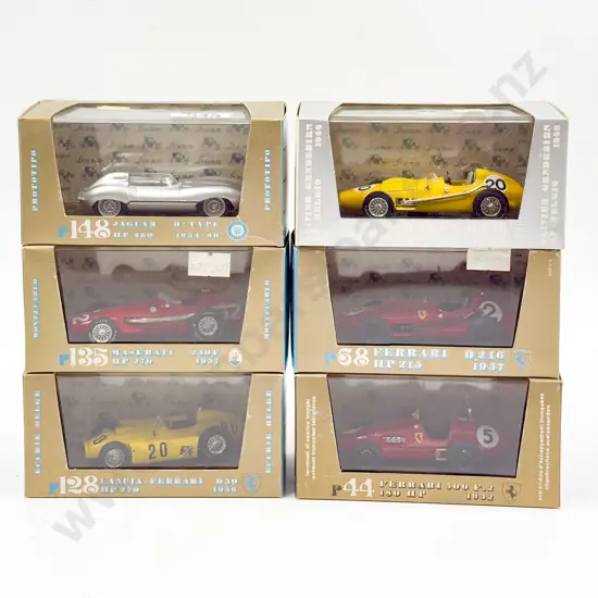 Six Boxed Brumm Vintage Racing Car Models