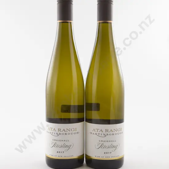 2 Bottles NZ Ata Rangi Martinborough "Craighall" Riesling 2017