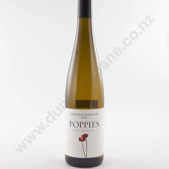 1 Bottle NZ Poppies Martinborough Gewürztraminer 2022