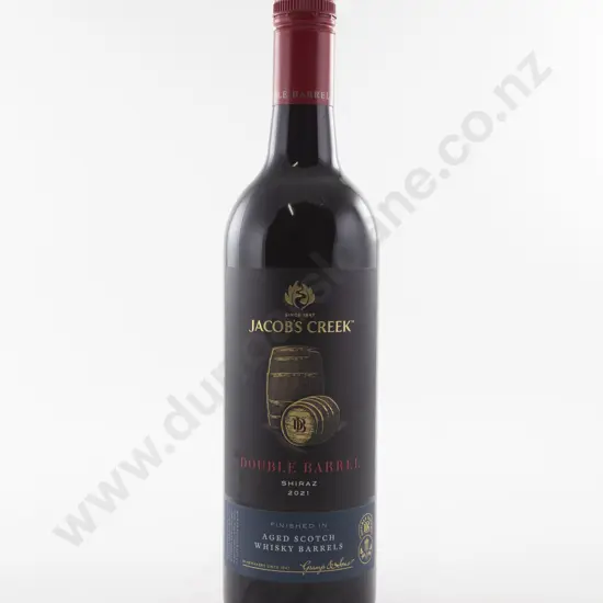 1 Bottle Australian Jacobs Creek Double Barrel SHIRAZ Aged in Scotch Whisky Barrels 2021