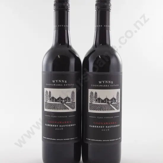 2 Bottles Australian Wynns Coonawarra Estate "BLACK LABEL" Cabernet Sauvignon 2018