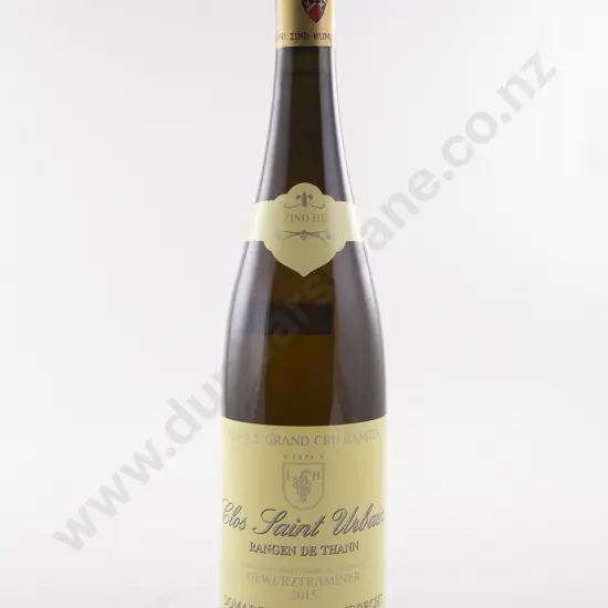 1 Bottle French Dom Zind Humbrecht GRAND CRU RANGEN "Clos Saint Urbain" Rangen de Thann 2015 Gewurtztraminer