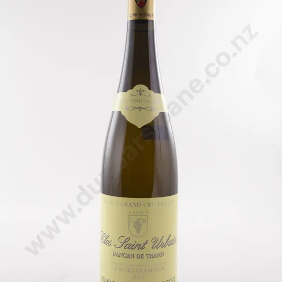 1 Bottle French Dom Zind Humbrecht GRAND CRU RANGEN "Clos Saint Urbain" Rangen de Thann 2015 Gewurtztraminer