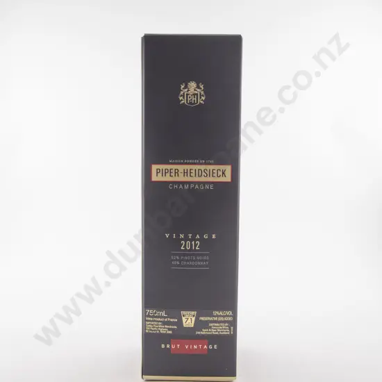 1 Bottle French Piper-Heidsieck Champagne VINTAGE 2012