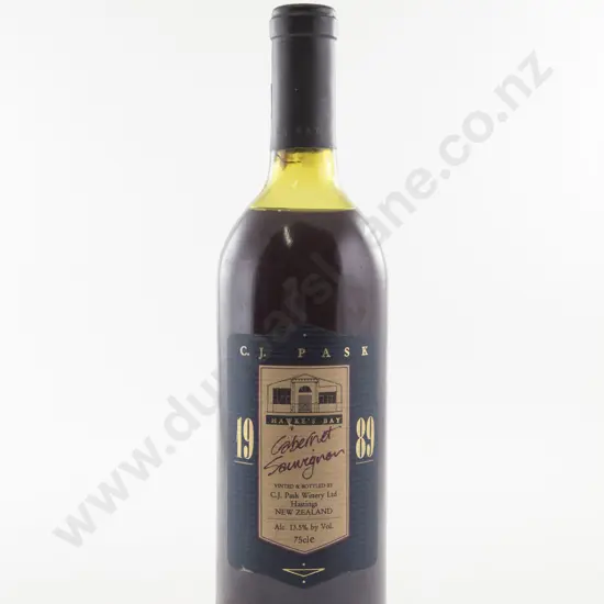 1 Bottle NZ CJ Pask Cabernet Sauvignon 1989