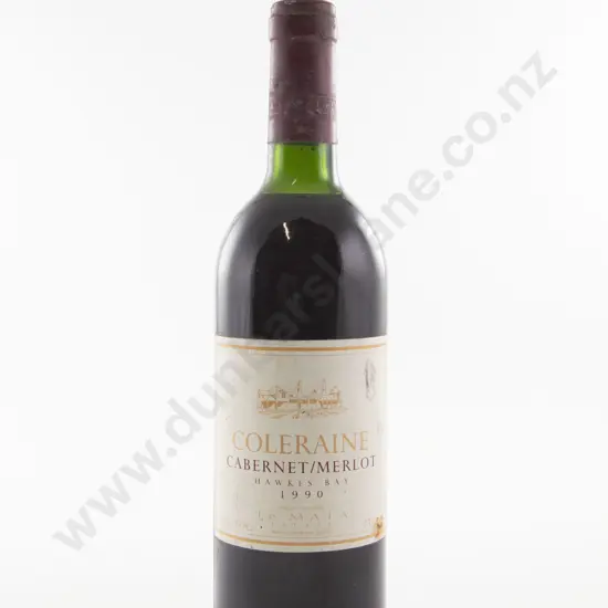 1 Bottle NZ Coleraine Te Mata Estate Cabernet/Merlot 1990