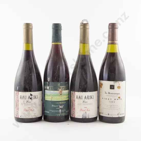 4 Bottles Assorted NZ Martinborough Pinot Noir 1995