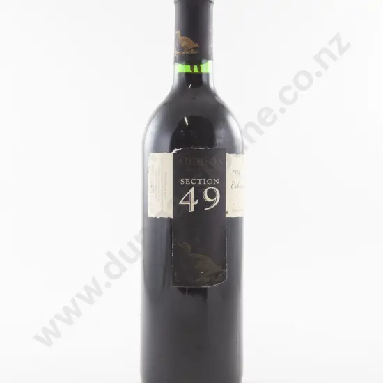 1 Bottle Australian Addison Section 49 Mt Benson Cabernet Sauvignon 1999