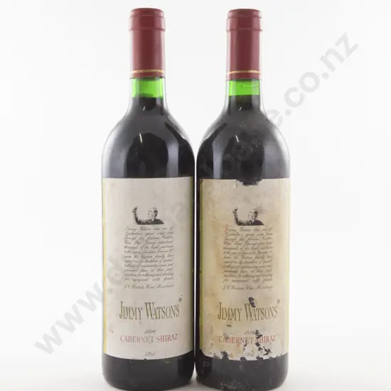 2 Bottles Australian Jimmy Watsons Cabernet Shiraz 1996