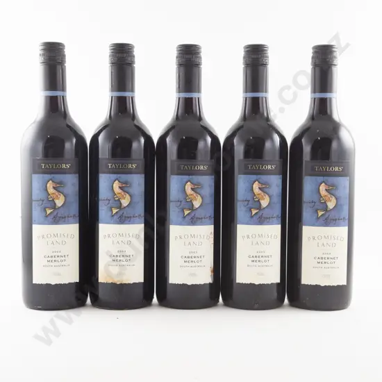 5 Bottles Australian Taylor's Promised Land Cabernet Merlot 2003