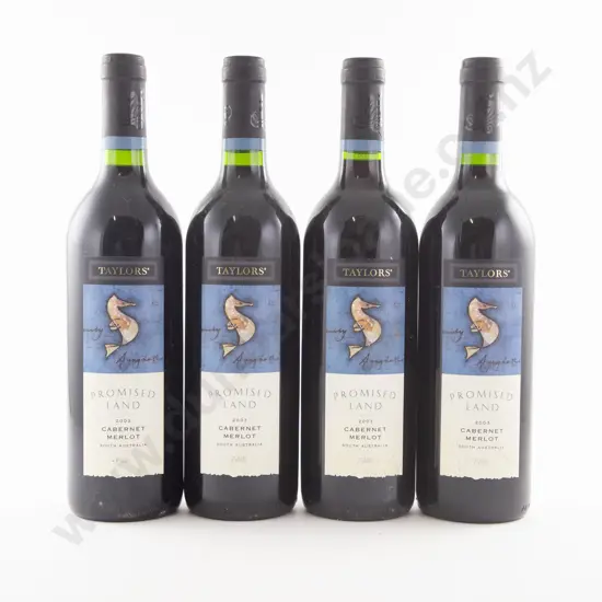 4 Bottles Australian Taylor's Promised Land Cabernet Merlot 2003