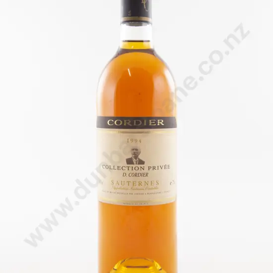 1 Bottle French Cordier Collection Privee Sauternes 1994