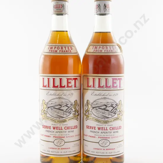 2 Bottles French Lillet Freres Podensac Gironde Aperitif de Bordeaux
