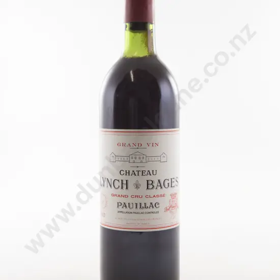 1 Bottle French Lynch-Bages Chateau Pauillac Grand Cru Classe Bordeaux 1982