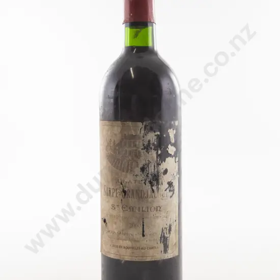 1 Bottle French Chateau Sarpe-Grandjacques St Emilion Grand Cru 2000 Bordeaux