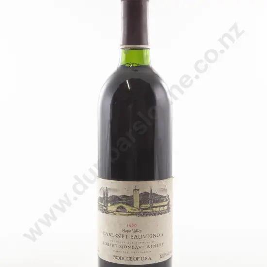 1 Bottle American Robert Mondavi Winery Napa Valley Cabernet Sauvignon 1988