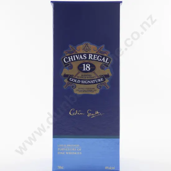 1 Bottle Chivas Regal 18 Year Old Special Release "GOLD SIGNATURE" By Colin Scott Scotch Whisky