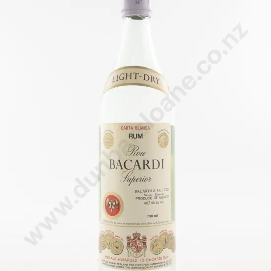 1 Bottle Bacardi Ron Bacardi Superior Carta Blanca Rum