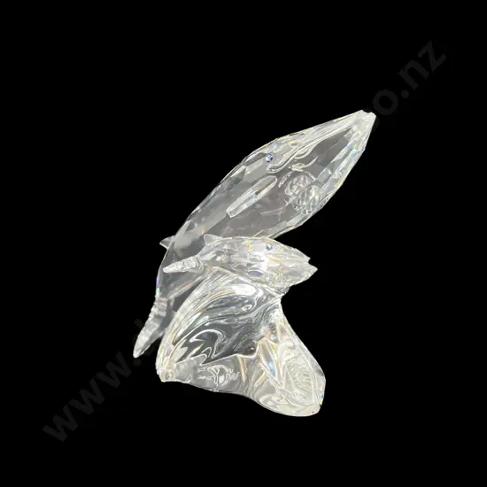 C1992 Boxed Swarovski Crystal "Care for me" Whales