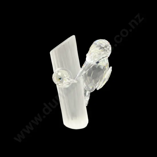 C1988 Boxed Swarovski Crystal "Sharing" Woodpeckers