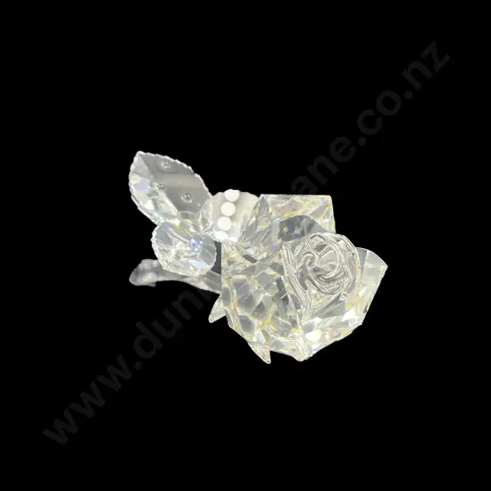 C1993 Boxed Swarovski Crystal "Exquisite Accents" Rose