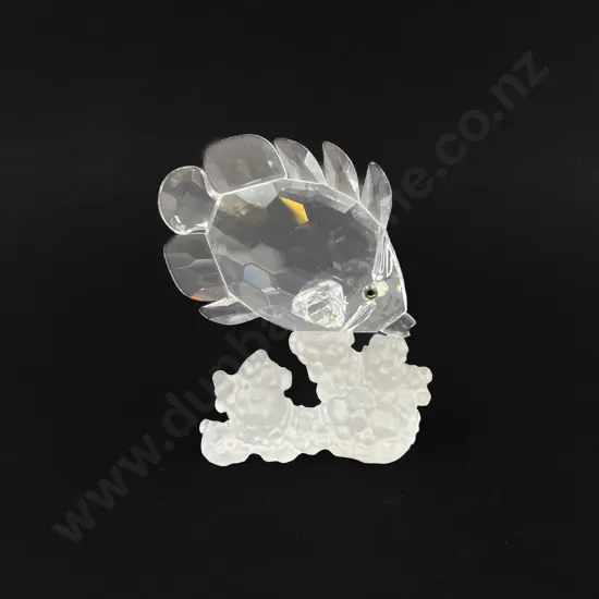 C1991 Boxed Swarovski Crystal "South Sea" Butterfly Fish (on Coral)