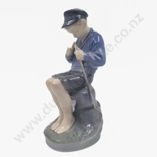 Royal Copenhagen Figure of Boy Whittling