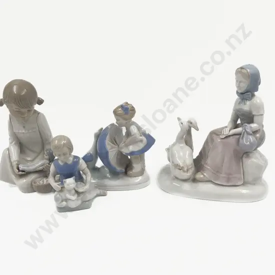 Group of Lladro Style Figures