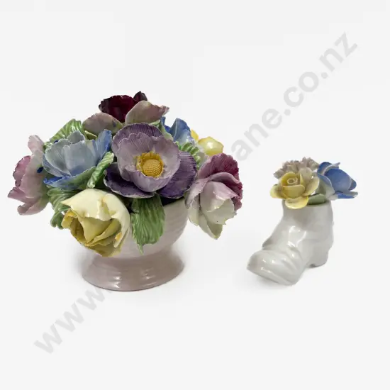 Adderly Floral Posy & Doulton Shoe (Slight Faults)