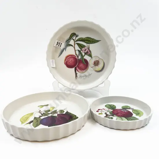 Pair of Portmeirion Oven Dishes Together with Smaller Example