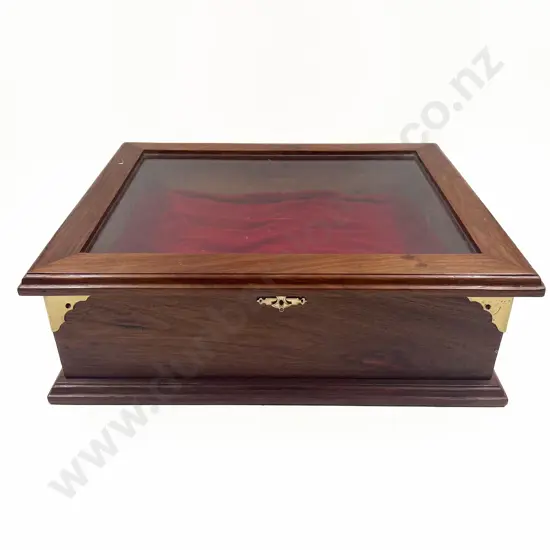 African Hardwood Display Cabinet