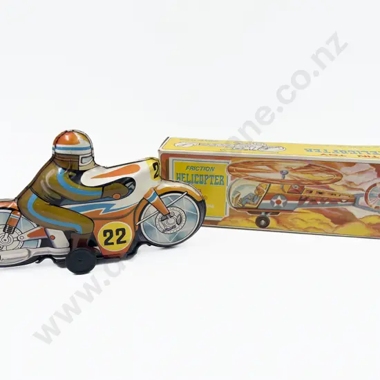 Part Boxed Moto Start Friction Motorbike & New Model Helicopter