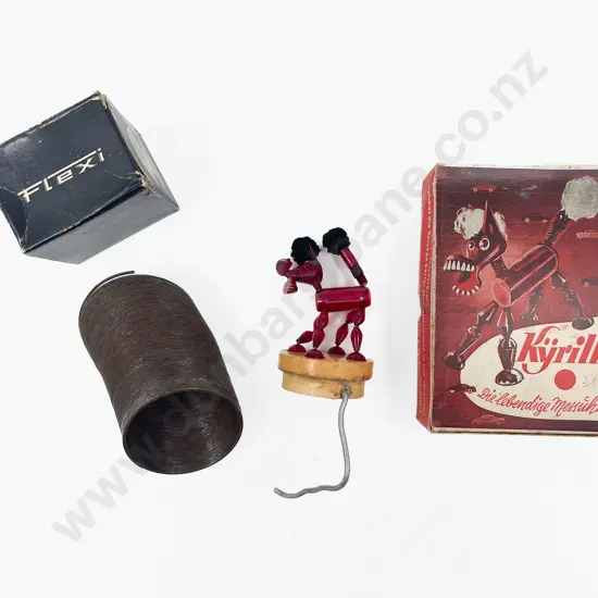 Boxed German Plastic Dashboard Novelty Horse & Original Flexi