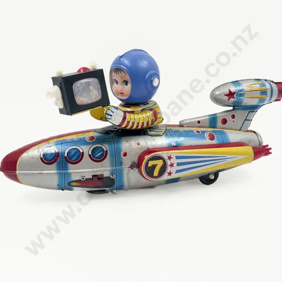Made in Japan Tin Plate Battery Space Vehicle