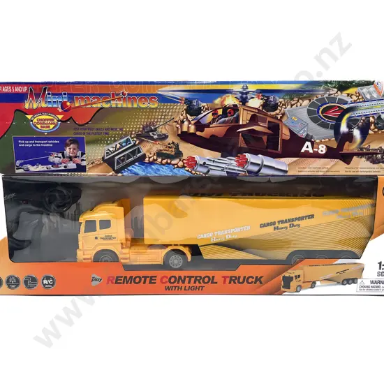 Boxed Remote Control Truck & Mini Machine Chopper Command Base