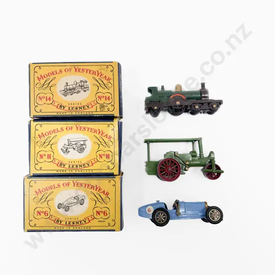 Three Boxed Early Models of Yesteryear