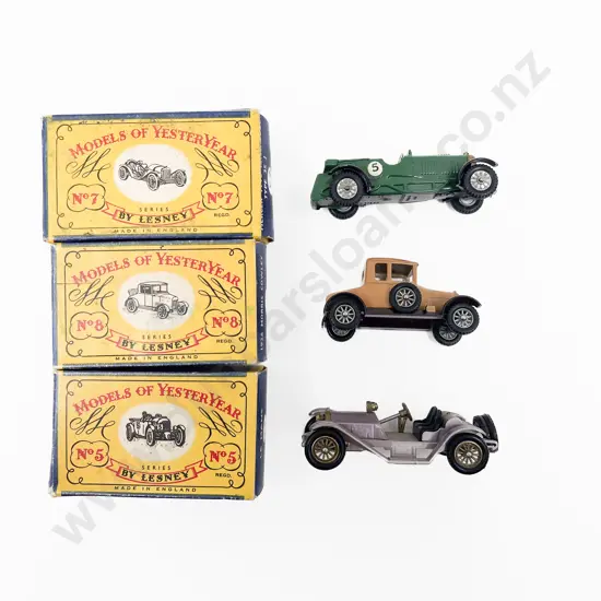 Three Boxed Early Models of Yesteryear