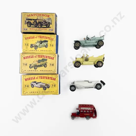Four Boxed Early Models of Yesteryear
