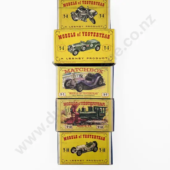 Five Boxed Early Models of Yesteryear